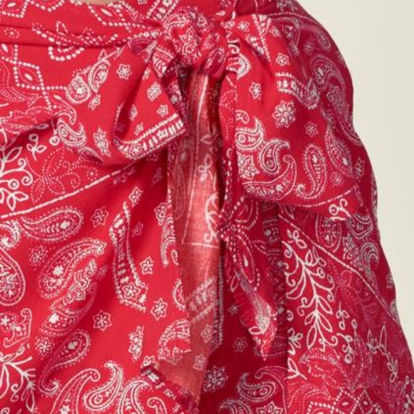 Venus Red Tie String Skort New! 1X - Picture 5 of 6